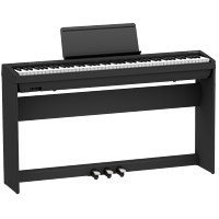 PLUS会员：Roland 罗兰 电钢琴 88键重锤  FP30X-BK黑色+原装木架+三踏板