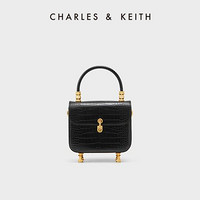 CHARLES & KEITH CHARLES&KEITH;金属扣饰翻盖单肩斜挎包包女包CK2-50701243