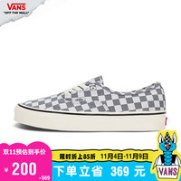 VANS范斯 Authentic 44 DX灰蓝色棋盘格男鞋女鞋帆布鞋 灰蓝色/白色棋盘格 37