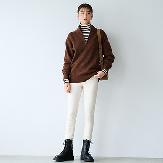 UNIQLO 优衣库 男装女装 souffle yarn半拉链针织衫长袖舒芙蕾毛衣460948