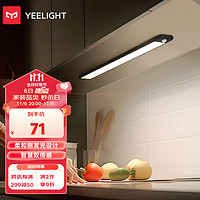 Yeelight 易来 感应LED橱柜灯调光充电磁吸起夜灯衣柜玄关厨房展柜 黑40CM