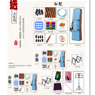 汉宫一米小古筝便携式专业级演奏半筝琴初学者入门21弦迷你小古筝