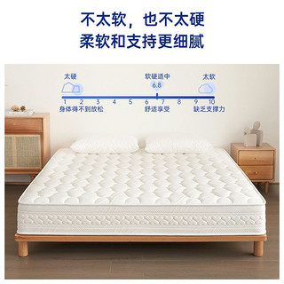 颐舍乳胶床垫静音独立弹簧1.8米软硬两用床垫家用2米加厚护脊床垫
