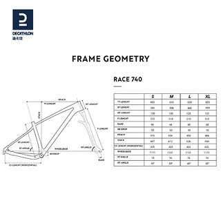 DECATHLON 迪卡侬 RACE 740山地自行车OVB1