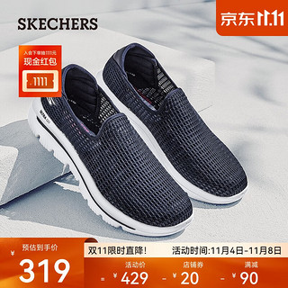 SKECHERS 斯凯奇 GO WALK系列 男士低帮休闲鞋 661063 藏蓝色 43.5