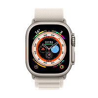 抖音超值购：Apple 苹果 Watch Ultra 智能手表 GPS+蜂窝网络款 钛金属原色表壳 星光色高山回环式表带