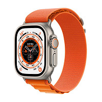 抖音超值购：Apple 苹果 Watch Ultra 智能手表 GPS+蜂窝网络款 钛金属原色表壳 橙色高山回环式表带