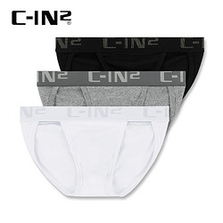 C-IN2 原装进口内裤男式三角精梳棉低腰不嘞腿三角 4012