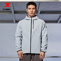 XTEP 特步 三防科技|外套男2023冬季有暖气加绒保暖户外风衣运动夹克