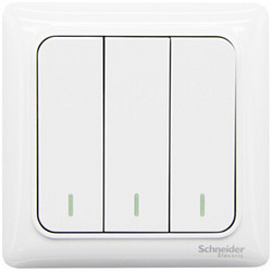 Schneider Electric 施耐德电气 Brillyn睿意系列 A3E33_2A 三开双控开关 白色