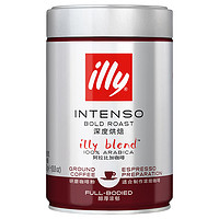 88VIP：illy 意利 深度烘焙 黑咖啡粉 250g