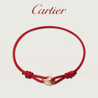 Cartier卡地亚Trinity系列红绳手绳 玫瑰金手链