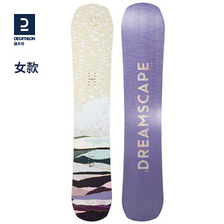 DECATHLON 迪卡侬 单板滑雪板 SNB 100-DREAMSCAPE-OVWN男士松灰色156cm-4278169