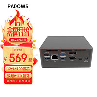 PADOWS N100迷你主机准系统