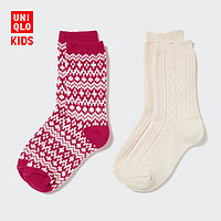 UNIQLO 优衣库 女童 袜子(2双装) 458813