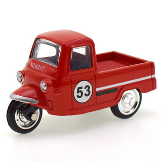 捷辉玩具 儿童模型儿童玩具回力车模合金三轮摩托农用车合金玩具车摆件 红色