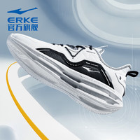 鸿星尔克(ERKE)跑鞋男软底舒适防滑耐磨轻便低帮透气时尚百搭男生跑 未漂原色/正黑 42