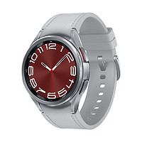 SAMSUNG 三星 Galaxy Watch6 Classic 智能手表 43mm 银色表壳 星系银硅胶表带（北斗、血压、GPS、ECG）