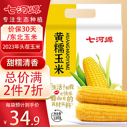 七河源 黄糯玉米8穗装 2023年玉米 东北玉米  黄糯230g*8穗装≥1.8kg