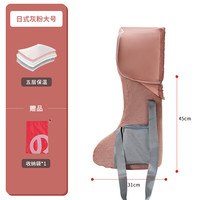 YUSAN 羽善 泡脚桶过小腿家用折叠高深桶可加热泡脚袋省水熏蒸桶泡脚鞋 靴子39内适用灰+收纳袋