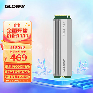 光威（Gloway）1TB SSD固态硬盘 M.2接口(NVMe协议) PCIe 4.0  独立缓存 适用台式机 读速高达7000MB/s 