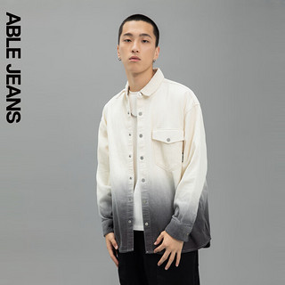 ABLE JEANS 欧帛牛仔 秋冬男装灯芯绒宽松多色大衬衫男衬衣外套 矿石灰 XS