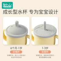 如山儿童水杯学饮杯宝宝吸管杯家用婴儿6个月以上牛奶杯子喝水