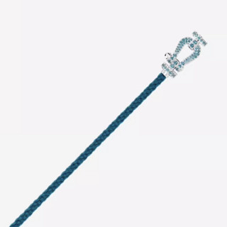 FRED 斐登 FORCE 10系列 0B0173-6B1177 几何18K白金宝石手绳 17cm 蓝色
