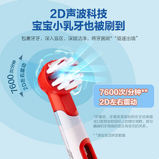 OralB/欧乐B儿童旋转自动式电动牙刷软毛家用家庭玩具总动员1支