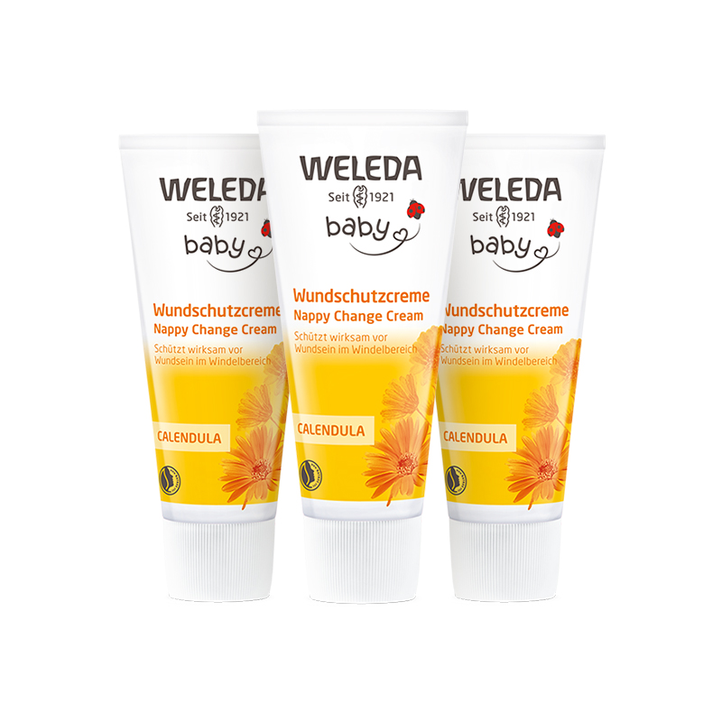 WELEDA 维蕾德 金盏花婴儿红PP专用舒缓护臀膏屁屁膏75ml*3