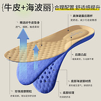 dofogain 乐福鞋鞋垫女超软底舒适透气吸汗防臭男真皮运动牛皮皮鞋专用冬季