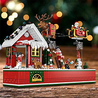 方橙积木 圣诞派对积木模型小颗粒拼装儿童男孩女孩圣诞礼物玩具 方橙圣诞派对-940PCS