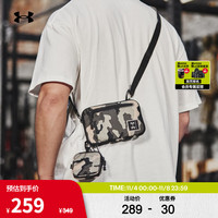 安德玛 UNDERARMOUR）秋冬Loudon男女小号印花训练运动斜挎包1380923 黑色001 均码