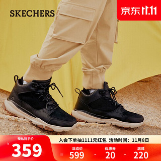 SKECHERS 斯凯奇 65731 男款休闲运动鞋 黑色/BLK 39.5