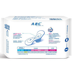 ABC KMS纤薄棉柔超吸日用卫生巾240mm*18片 新老包装随机