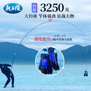 LOONVA 龙王恨 鱼竿 无畏江湖5H台钓碳素钓鱼手竿 鲫鱼野钓大物鲢鳙青鱼草鱼竿 无畏江湖5H-5.4米