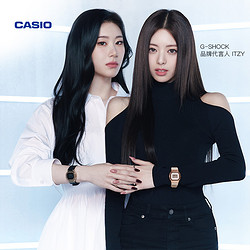 CASIO 卡西欧 [明星同款]casio旗舰店黄金时代新黑金系列手表男女卡西欧G-SHOCK