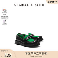 CHARLES & KEITH CHARLES&KEITH;女鞋CK1-70920115时尚拼色乐福鞋单鞋