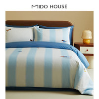 MIDO HOUSE 铭都家居 铭都60SPro新疆长绒棉四件套纯棉款 小狗冲冲冲 1.5床单款四件套