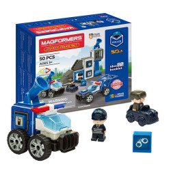 MAGFORMERS 麦格弗 717002 惊奇警察套组 磁力片棒