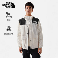 北面（The North Face）防风夹克男户外休闲防风外套春季|5JYN Q4C/米白色 XXL/185（拍小一码）