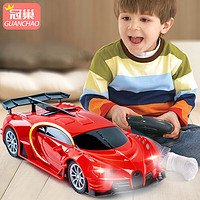 PLUS会员：冠巢 儿童玩具遥控汽车灯光耐摔电动越野布加迪赛车3-10岁男孩生日礼物
