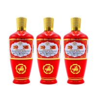 会员专享：汾酒 杏花村 炙热红 出口型 53%vol 清香型白酒 500ml*3瓶