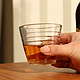 惠寻 京东自有品牌 玻璃茶杯办公室耐热喝水杯家用杯具套装 横纹杯1个