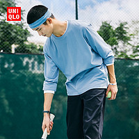 抖音超值购：UNIQLO 优衣库 男装女装AIRism棉混纺圆领T恤速干长打底衫秋460315/455403