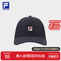 FILA 斐乐 官方男帽棒球帽2023秋季新款网球运动帽子鸭舌帽遮阳帽