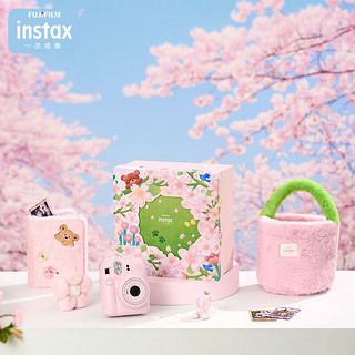 INSTAX 富士instax立拍立得 一次成像相机 mini12精美礼盒 樱花宝贝 含10张fafa花边相纸