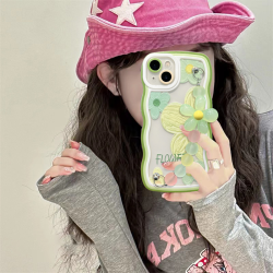 油画花苹果14promax13手机壳12全包11华为vivo小米oppo软女