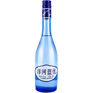 洋河蓝优42度480ml*1瓶浓香型白酒口感绵柔宴请商务(无礼袋)