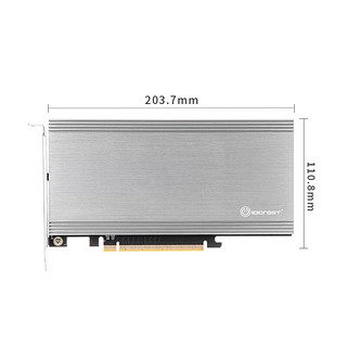 乐扩 PCIE3.0转2个M.2接口NVMe硬阵列卡双盘2盘SSD固态硬盘磁盘阵列卡PCIe通道